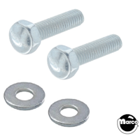 (2) Backbox bolt 3/8-16 x 1-1/2 inch acorn head 5/8 inch with washer