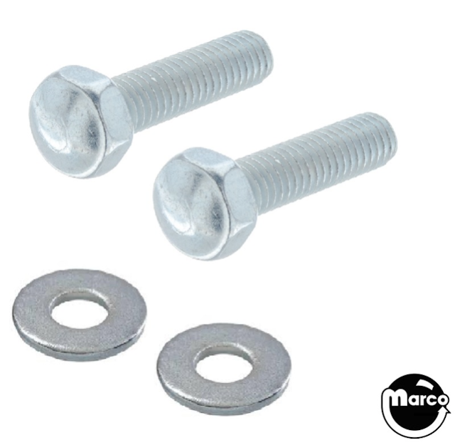 (2) Backbox bolt 3/8-16 x 1-1/2 inch acorn head 5/8 inch with washer