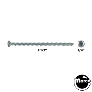 Wood Screw #6 6-32 x 2-1/2" p-ph