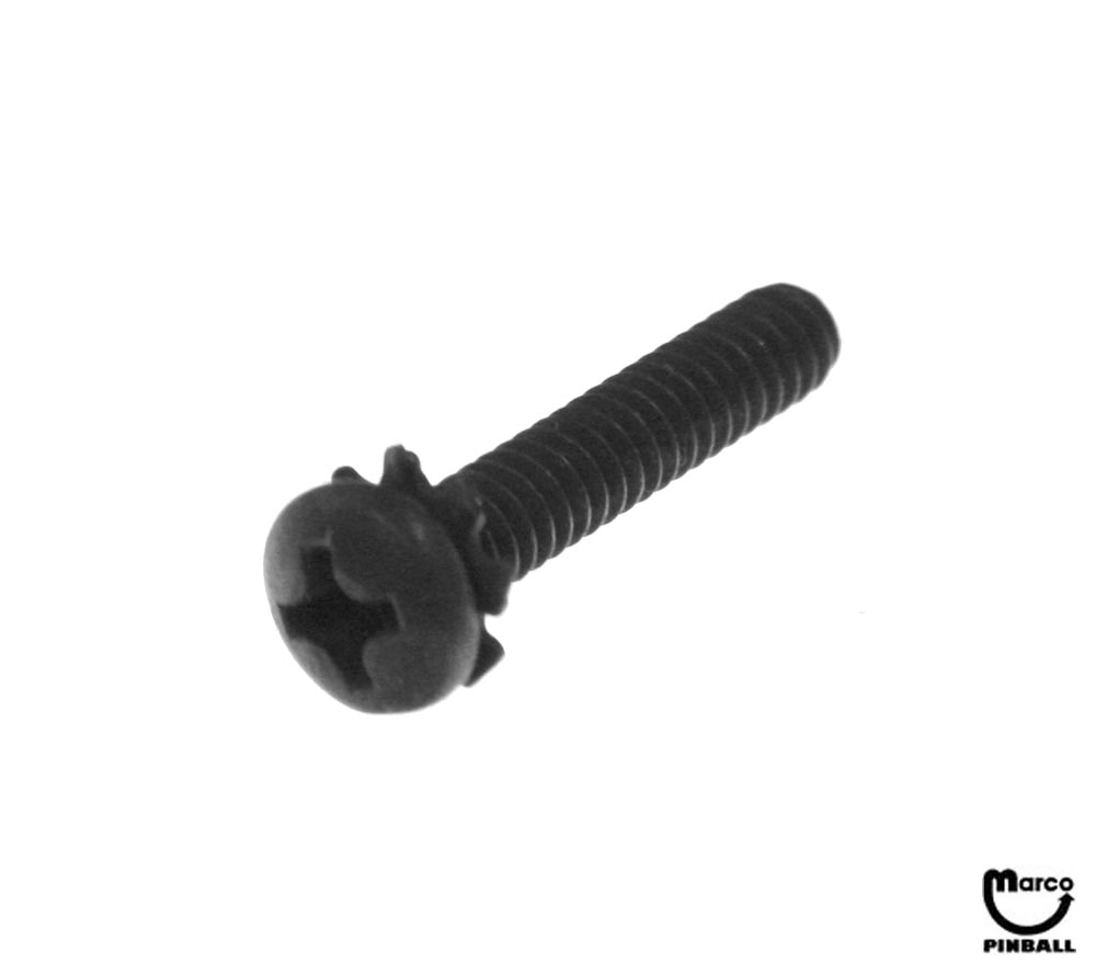 Machine Screw 6-32 x 3/4 inch p-ph sems black