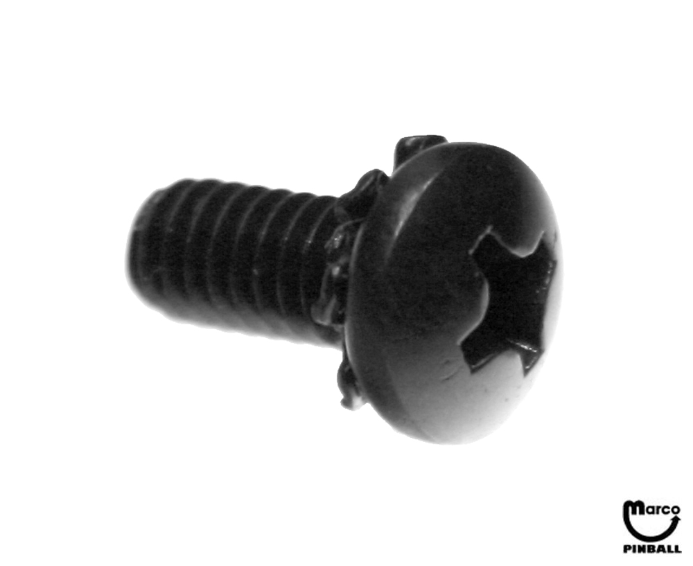 Machine Screw 8-32 x 3/8" p-ph-sems black