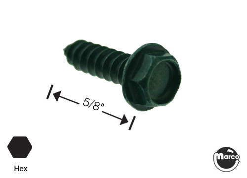 Sheet metal screw #8 x 5/8 inch hwh-ab zinc