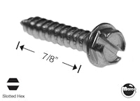 Sheet Metal Screw #8 x 7/8" sl-hwh-ab zinc