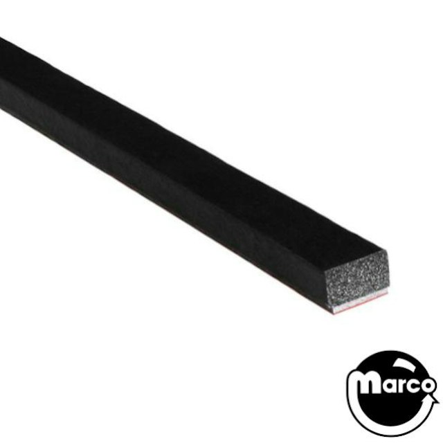 Foam rubber protector 3/4" x 22-1/8" x 1/4" black