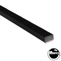 Foam rubber protector 3/4" x 20" x 1/4" black