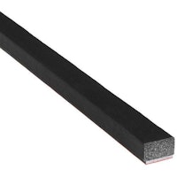 Foam rubber protector 3/4" x 5" x 1/4" black