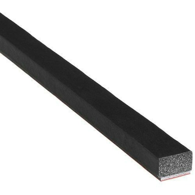 Foam rubber protector 3/4" x 5" x 1/4" black