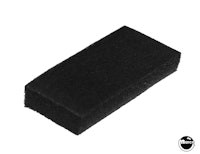 Foam rubber protector 3/4" x 1-1/2" x 1/4" black