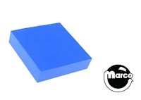 Damper pad blue 1 x 1 inch square adhesive