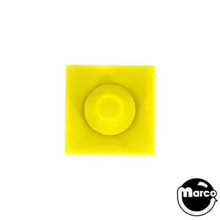 Rubber grommet - 1" square yellow