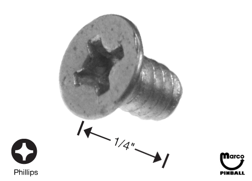 Machine Screw 6-32 x 1/4 inch p-flh