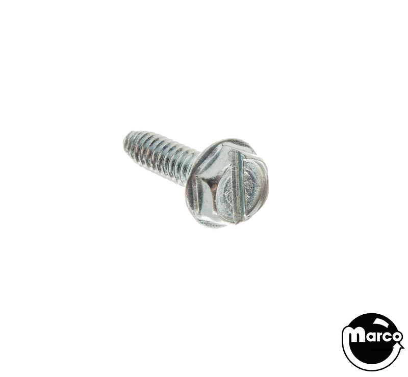 Machine Screw 6-32 x 1/2 inch hwh swage serrated