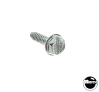 Machine Screw 6-32 x 1/2 inch hwh swage serrated