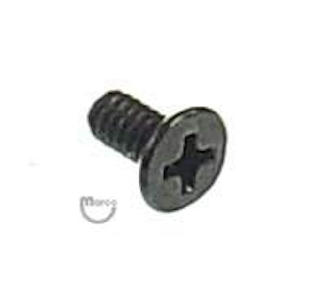 Machine Screw 4-40 x 1/4 inch p-flh black undercut