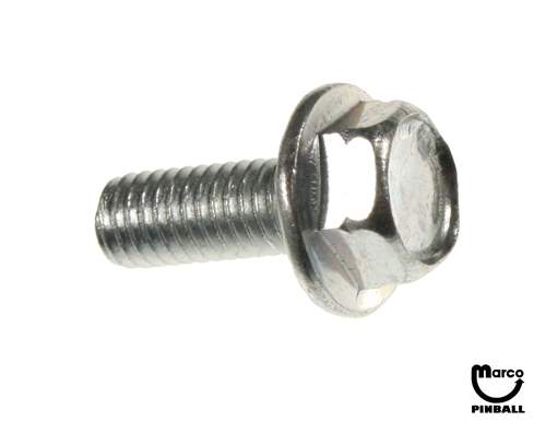 Machine screw 10-32 x 1/2 inch hwh serrated