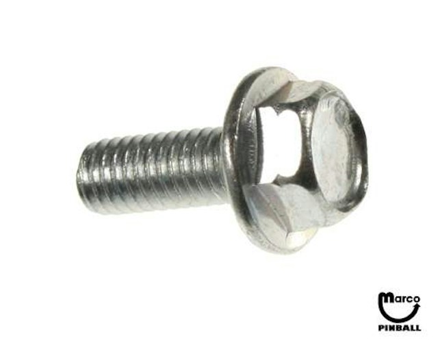Machine screw 10-32 x 1/2 inch hwh serrated
