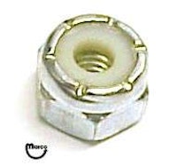 Stop nut - Nylock 8-32 R/B