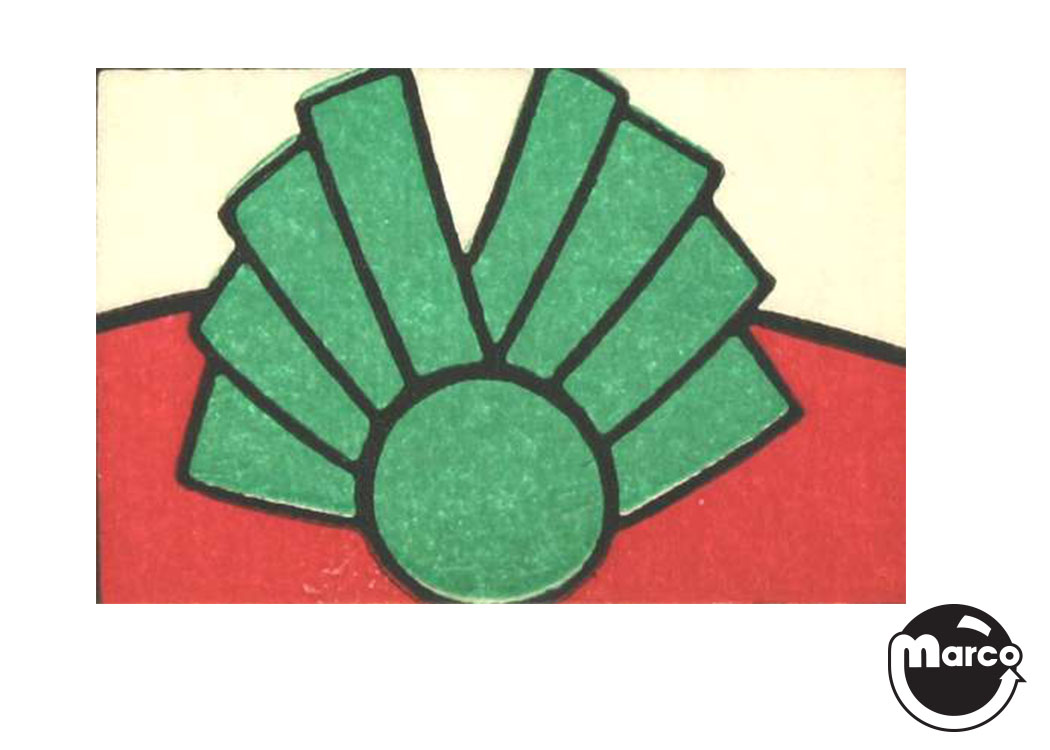 ICE FEVER (Gottlieb) Decal DT left - green ribbon