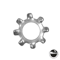 Washer #10 steel star raised tooth