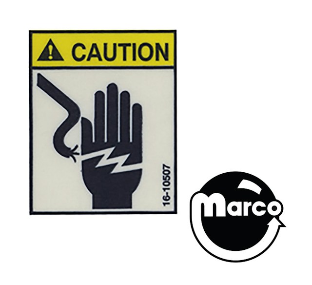 Label - ramp caution