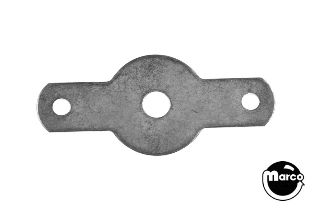 Backing plate for flipper pushbutton