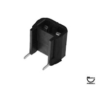 Lamp socket - pcb mount horizontal wedge