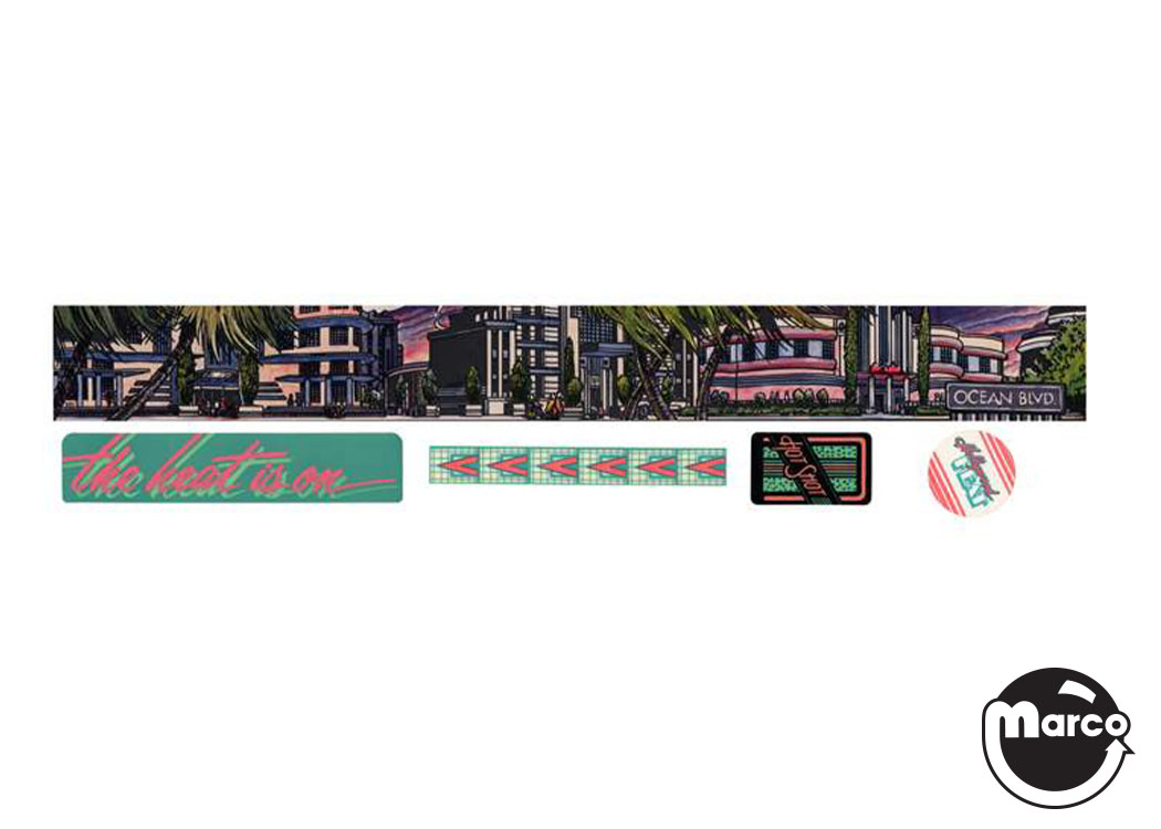 HOLLYWOOD HEAT (Gottlieb) Decal set DL703