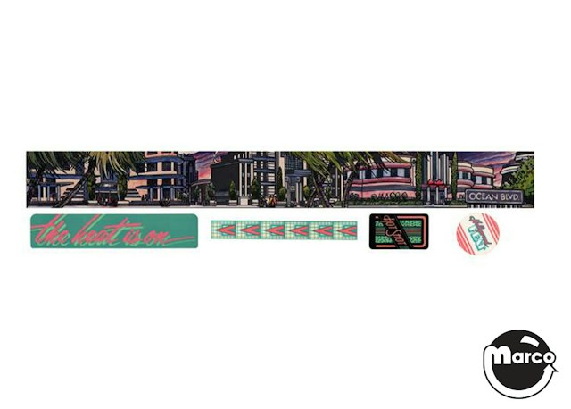 HOLLYWOOD HEAT (Gottlieb) Decal set DL703