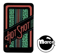 HOLLYWOOD HEAT (Gottlieb) Decal Hot Shot