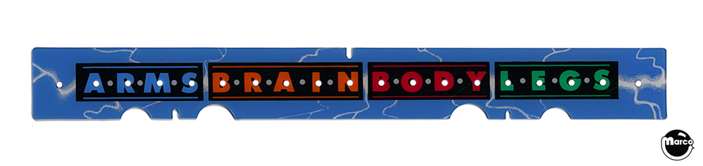 GENESIS (Gottlieb) Plastic sign ARMS