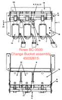 ROWE BC-3500 Door toggle actuator right side