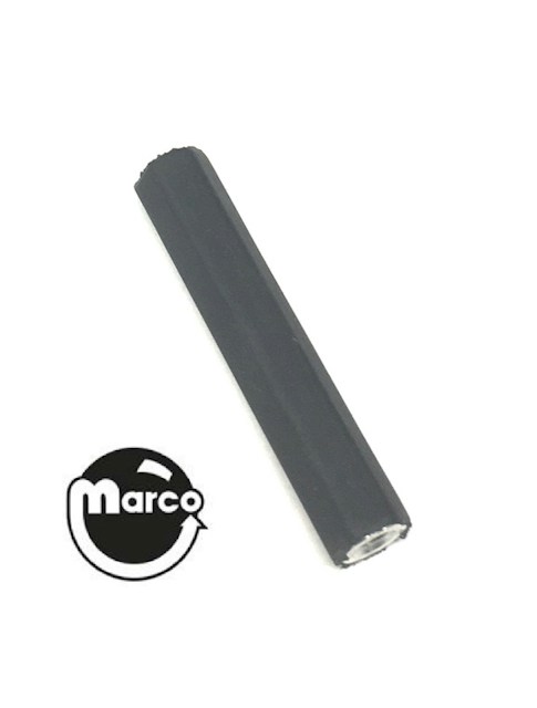 Hex spacer 1/4 x 1-5/8 inches 6-32 tap black