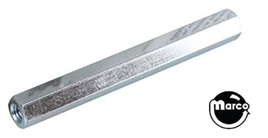 Hex spacer 1/4 x 2-3/8 inch #6-32 taps