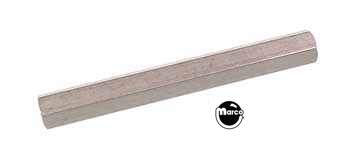 Hex spacer 1/4 x 2-1/8 inches #6-32 taps