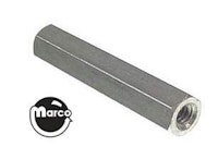 Hex spacer 1/4" x 1-3/8" #6-32 tap