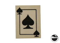 DIAMOND LADY (Gottlieb) Decal drop target spade
