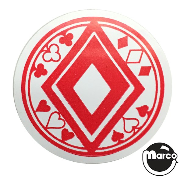 DIAMOND LADY (Gottlieb) Pop bumper cap decal