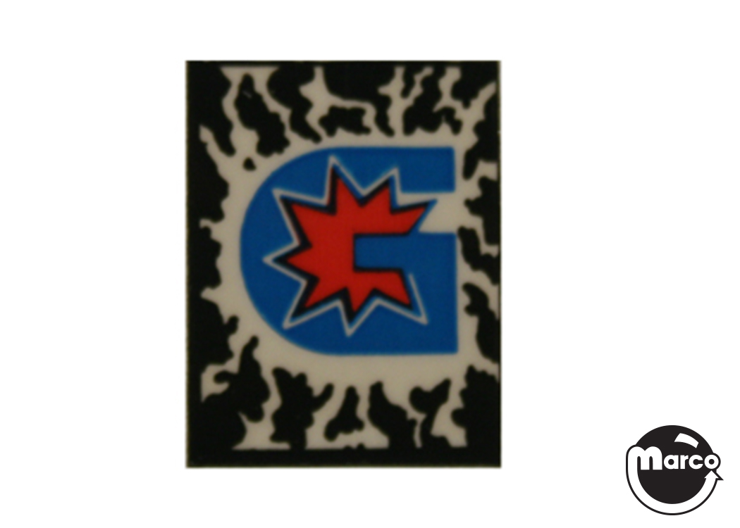 Drop target decal Gottlieb logo