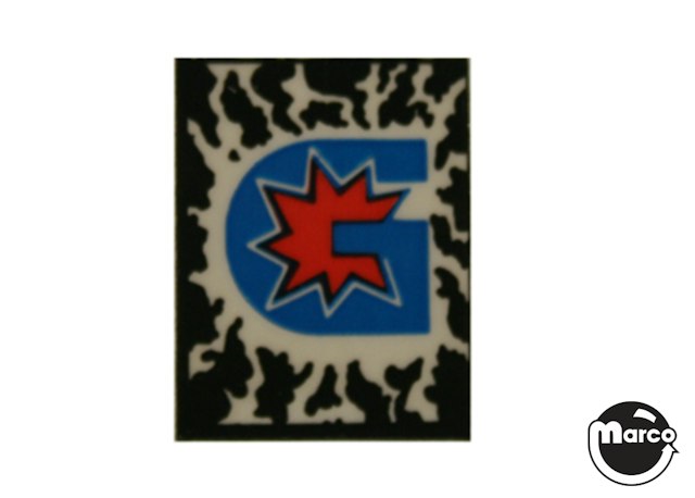 Drop target decal Gottlieb logo
