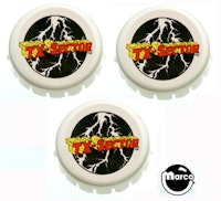 TX SECTOR (Gottlieb) Pop bumper cap set (3)