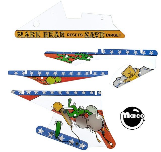 HOT SHOTS (Gottlieb 1989) Plastic set partial