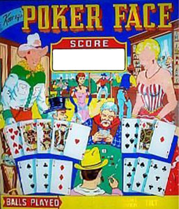POKER FACE (Keeney 1963)