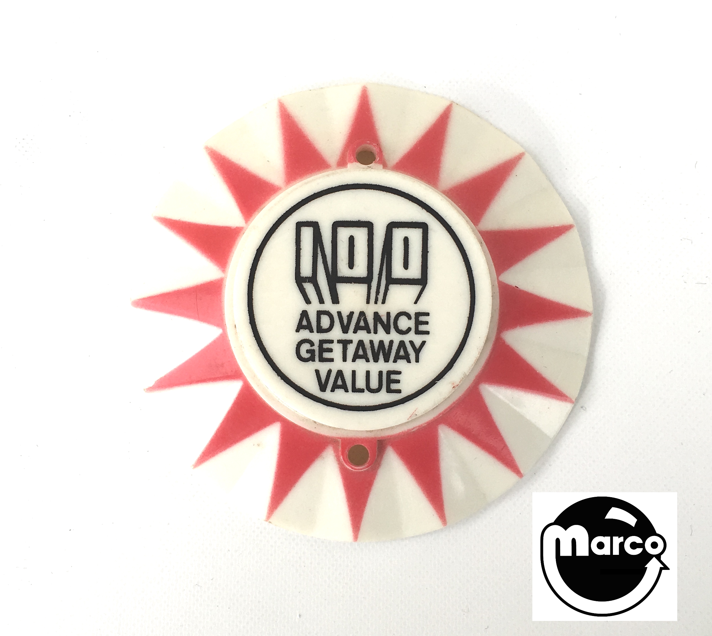Pop bumper cap sunburst Allied '100 Advance Getaway' R/K 16531