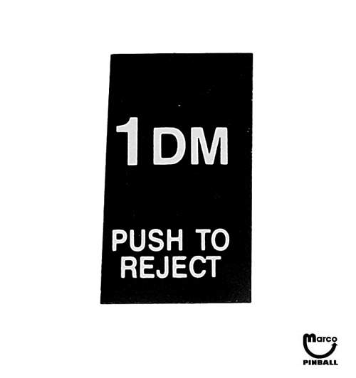 Coin entry label - 1 DM