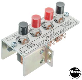 Service switch assembly Bally/Williams 4 bank