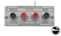 Service switch assembly Bally/Williams 4 bank