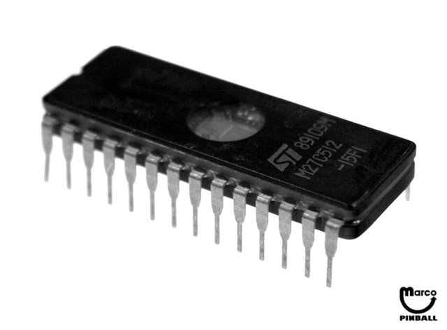 IC - 28 pin DIP EPROM 512 kbit (pulls) 27C512 960-7001-02