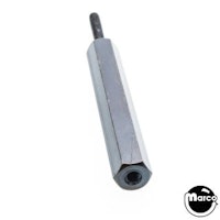 Hex spacer 3/8 inch m-f 8-32 x 2-1/2 inch black