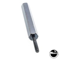 Hex spacer 3/8 inch m-f 8-32 x 2-1/2 inch black
