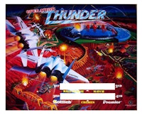OPERATION THUNDER (Gottlieb) Translite - Blemished
